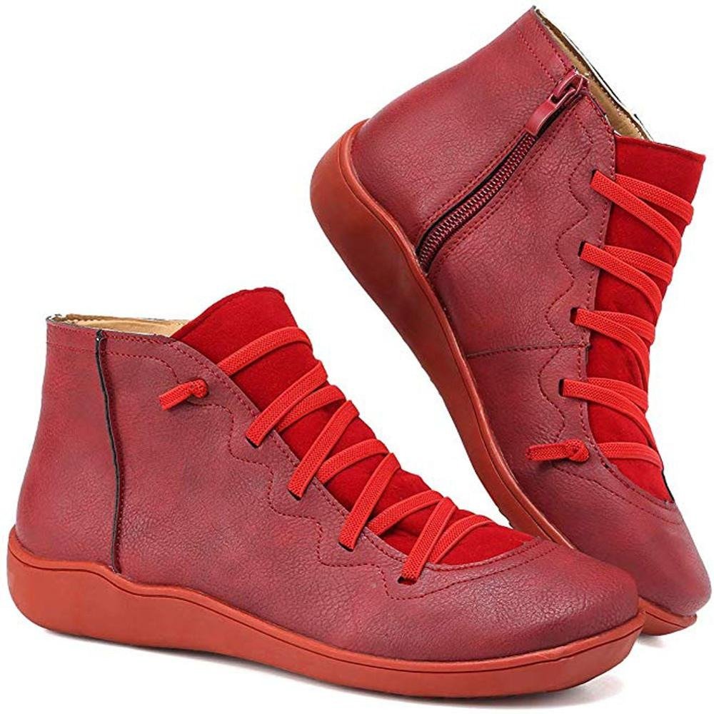 Stivali Donna Retro con Lacci