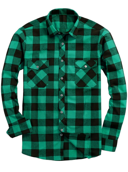 Camicia Uomo Manica Lunga Fantasia Quadri