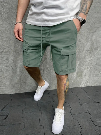Bermuda Cargo Uomo con Coulisse e Tasche Utility