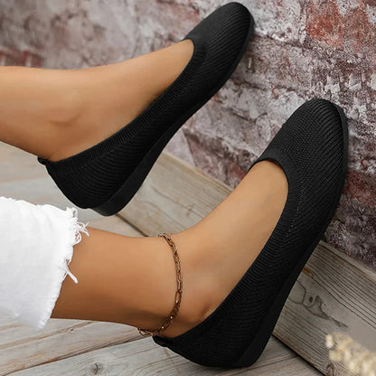 Scarpe Donna Basse Punta Tonda Slip-On Comode
