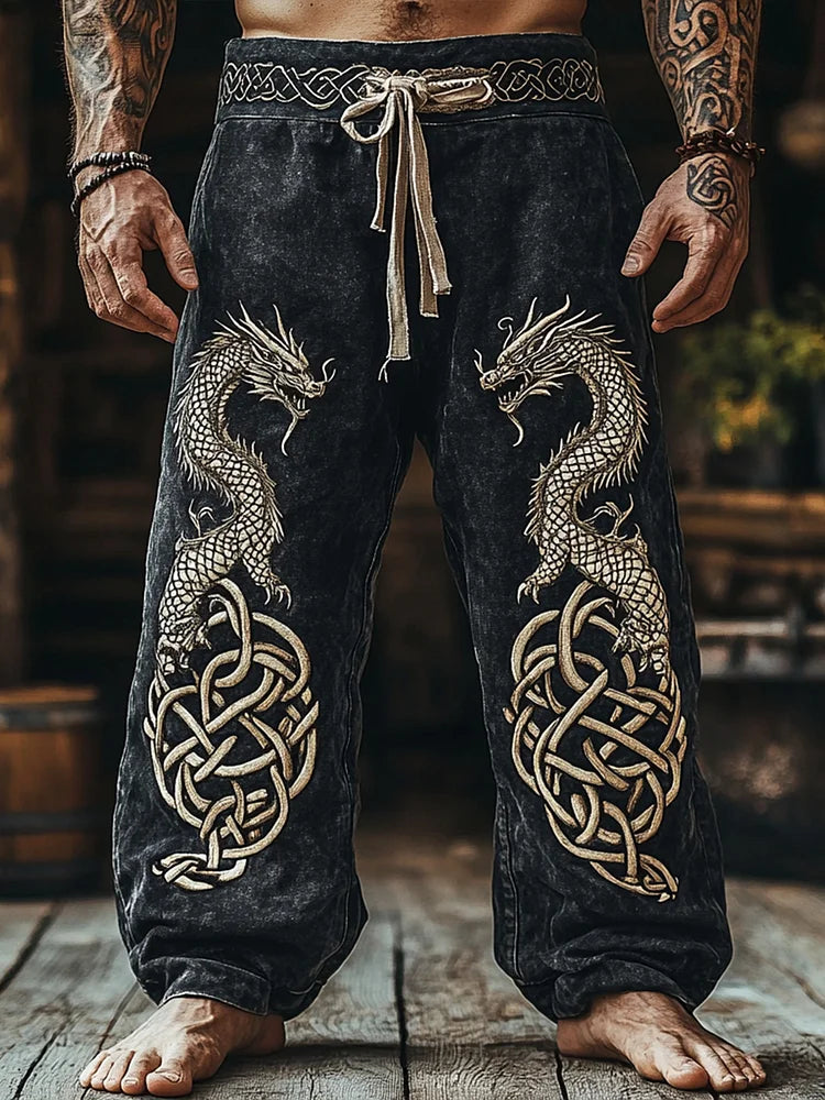 Pantaloni Lunghi Uomo Stile Viking - Brentozzi