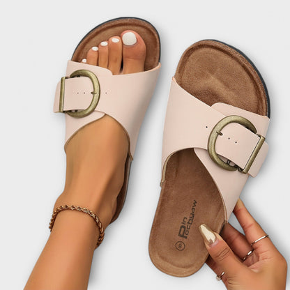 Sandali Donna in Sughero con Chiusura a Fibbia
