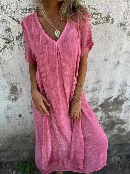 Abito Donna Svasato Traspirante Taglio Comodo
