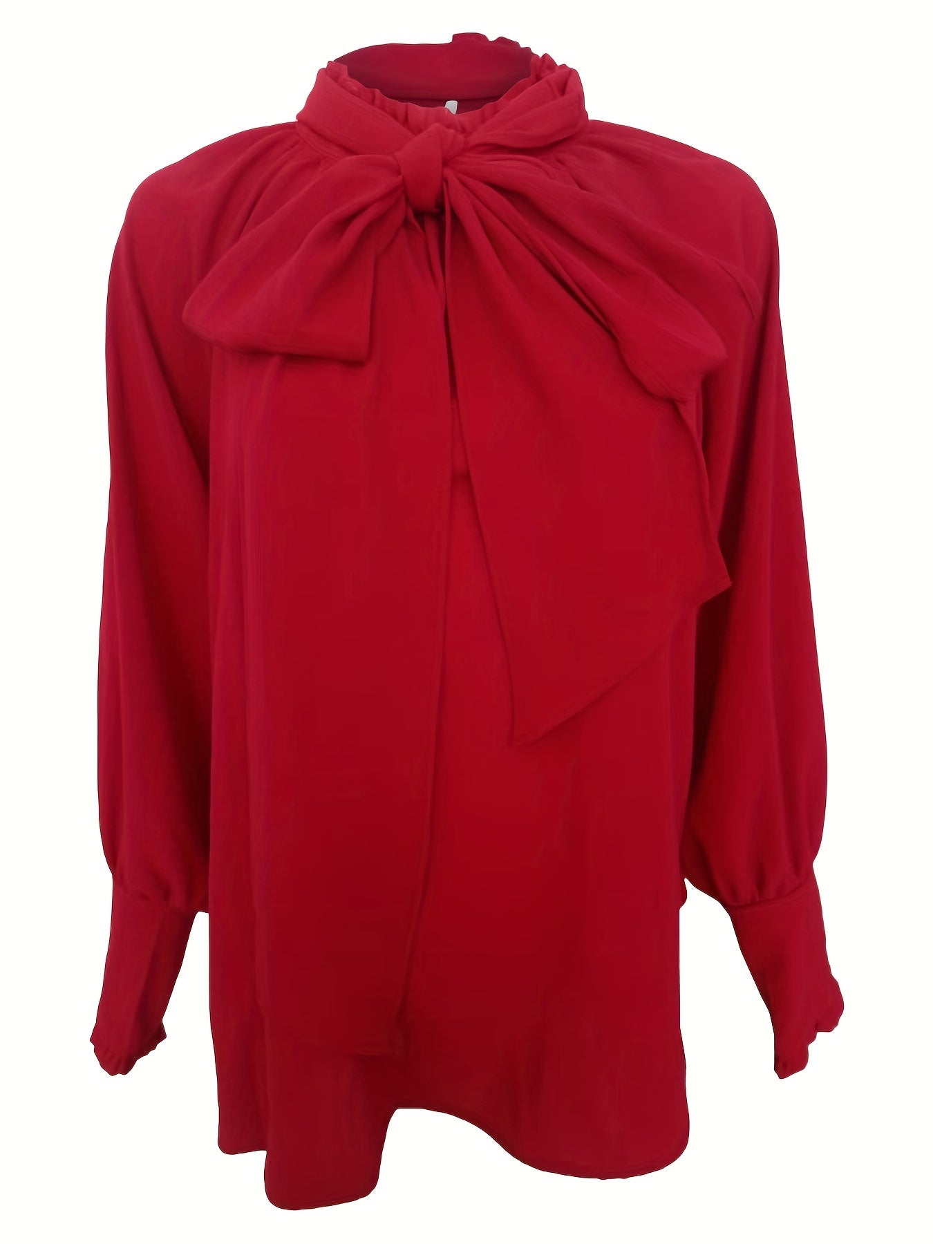 Blusa Donna con Fiocco e Ruches Elegante