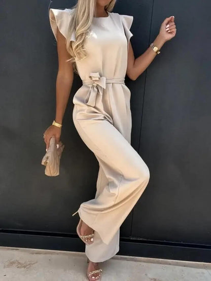 Tuta Donna Casual Manica Farfalla Cintura in Vita