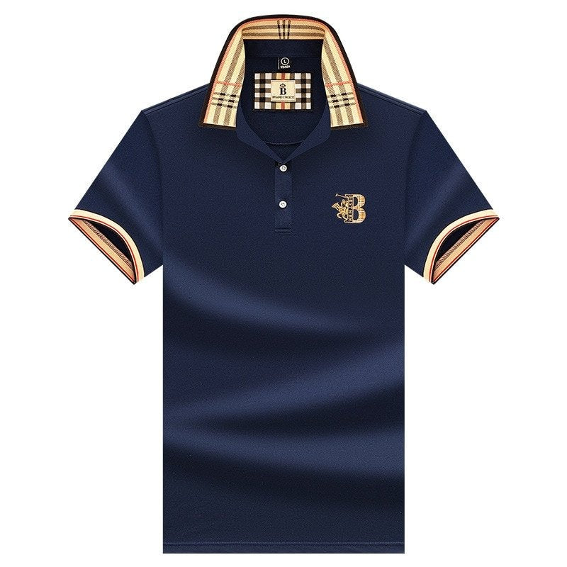 Polo Uomo Manica Corta Business Casual Fantasia Quadri