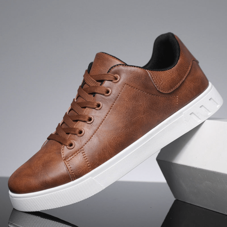 Sneakers Uomo in Pelle Design Elegante Comfortevole
