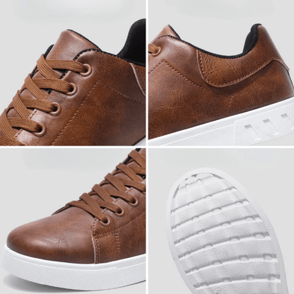 Sneakers Uomo in Pelle Design Elegante Comfortevole
