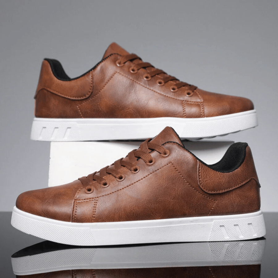 Sneakers Uomo in Pelle Design Elegante Comfortevole - Brentozzi