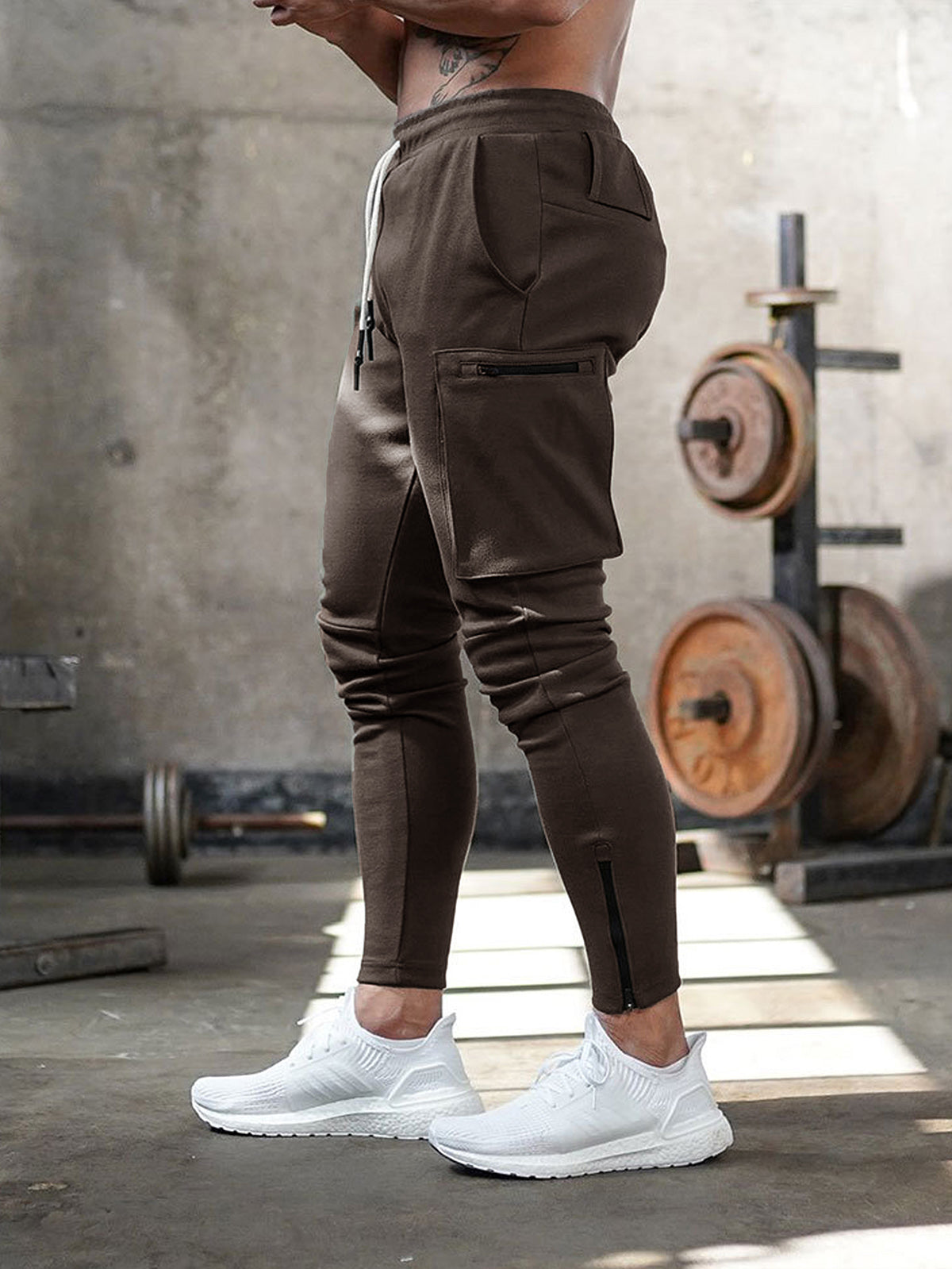 Pantaloni Sportivi Uomo Comodi con Tasche Multiple