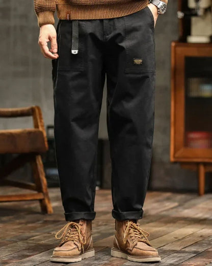 Pantaloni Cargo Uomo con Tasche Utility e Inserti Funzionali