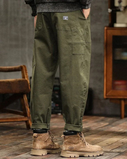 Pantaloni Cargo Uomo con Tasche Utility e Inserti Funzionali