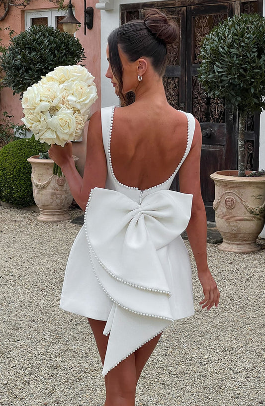 Abito Corto Donna Dettagli Decorativi Elegante - Brentozzi