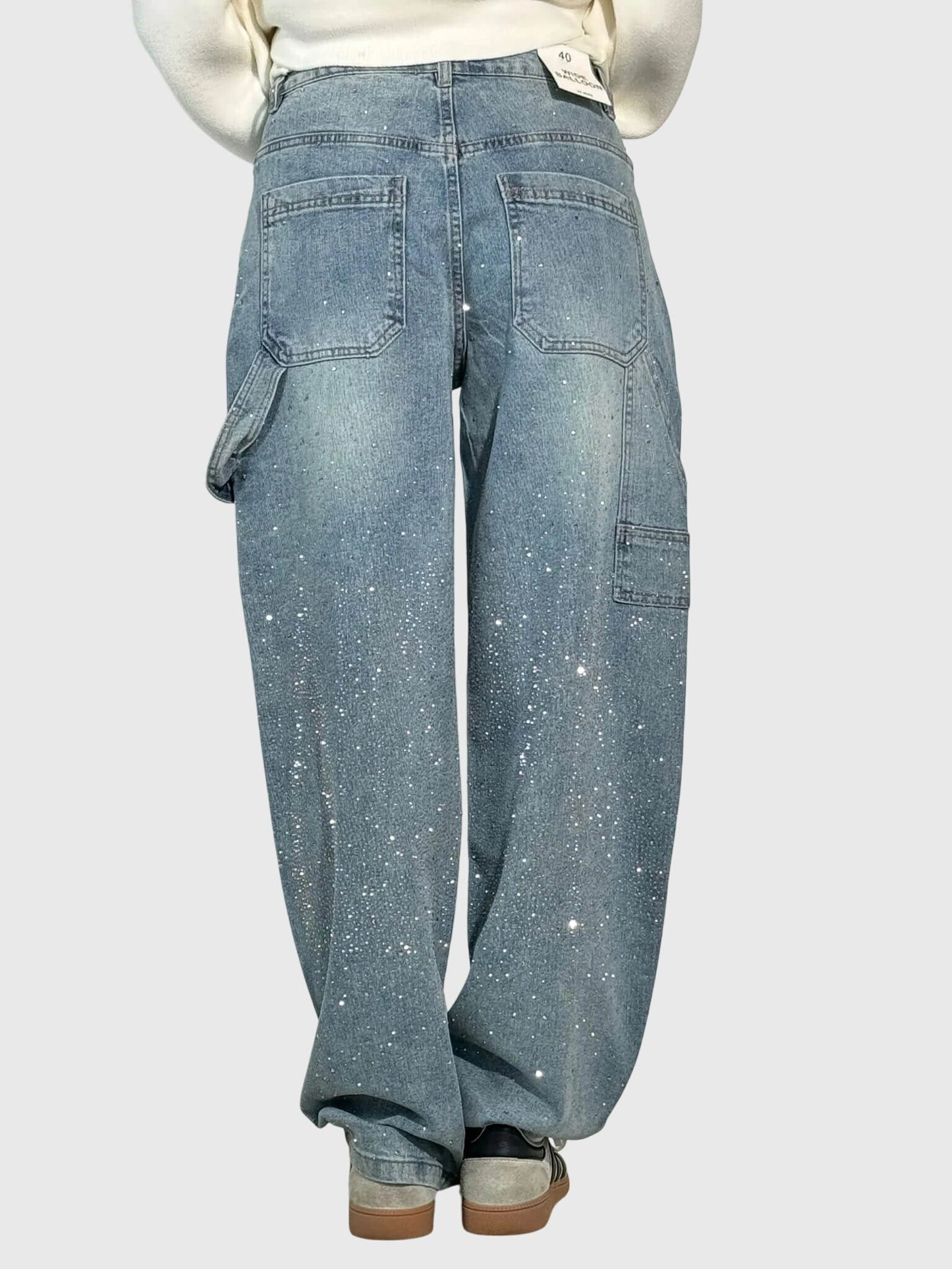 Jeans Donna Lucidi Tessuto Denim Slim Fit