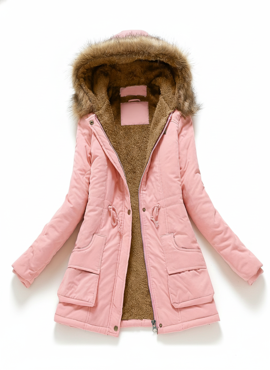 Parka Donna Invernale con Cappuccio Regular Fit