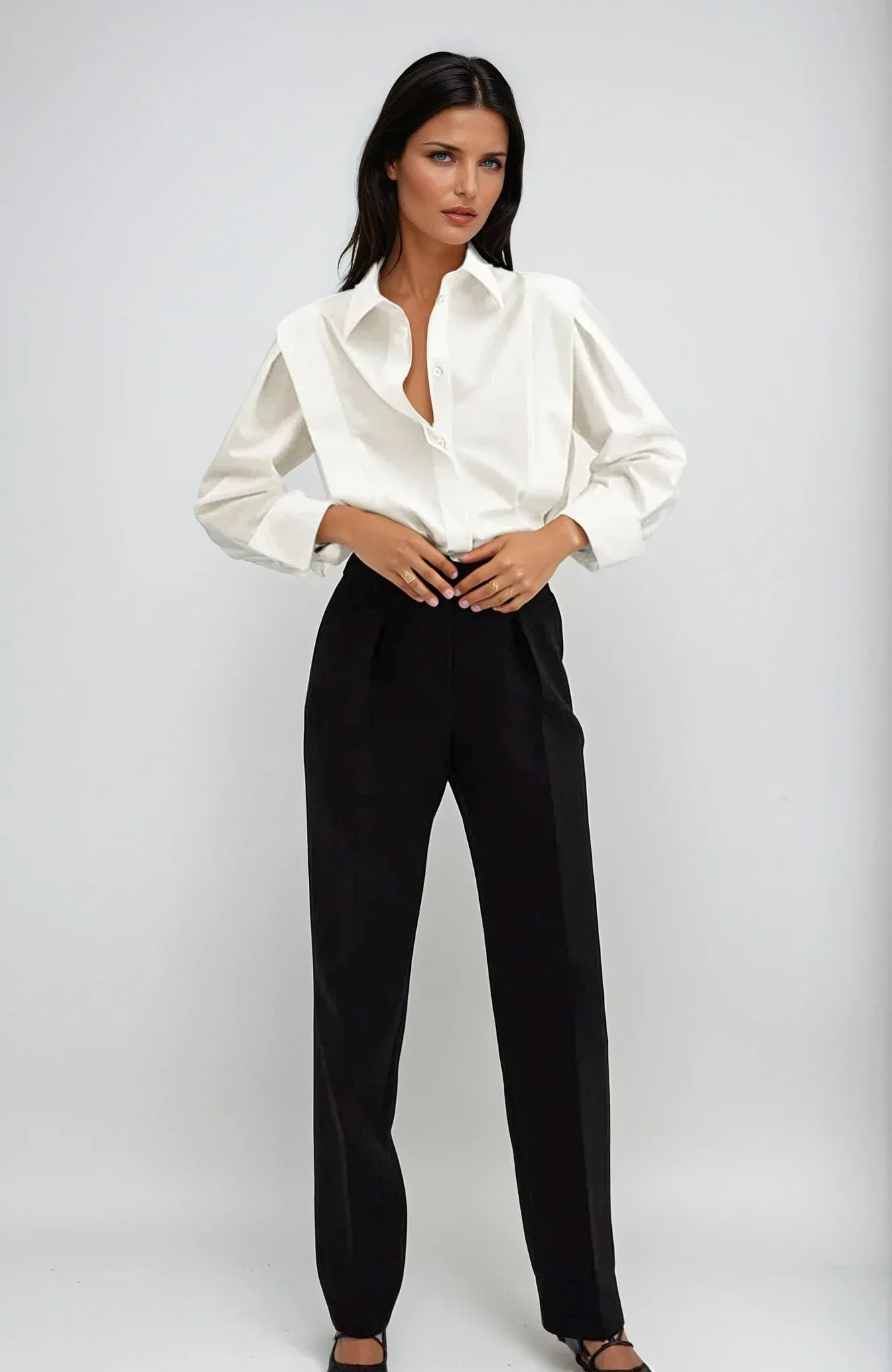 Camicia Donna Bottoni Multipli Vestibilità Classica - Vesarelli