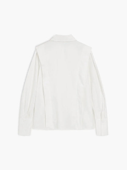 Chemisier oversize femme, en coton léger, avec détails boutonnés sur les manches et coupe décontractée, parfait pour le…
