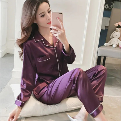 Pigiama Donna Set Classico in Tessuto Morbido Comfort