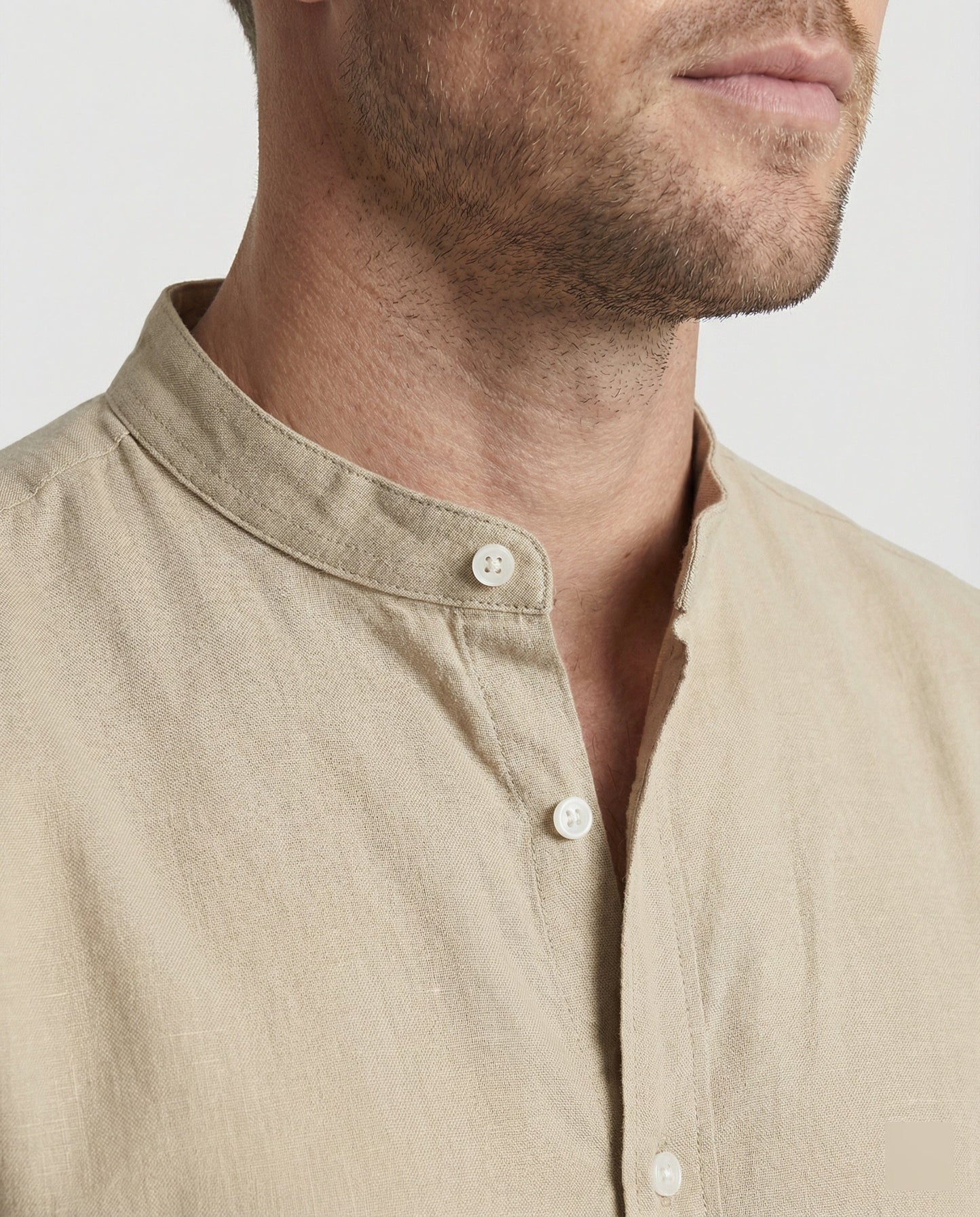 Camicia Uomo Collo Alto Regular Fit
