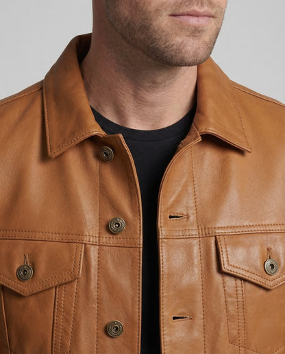 Giacca Termica Uomo in Ecopelle Regular Fit