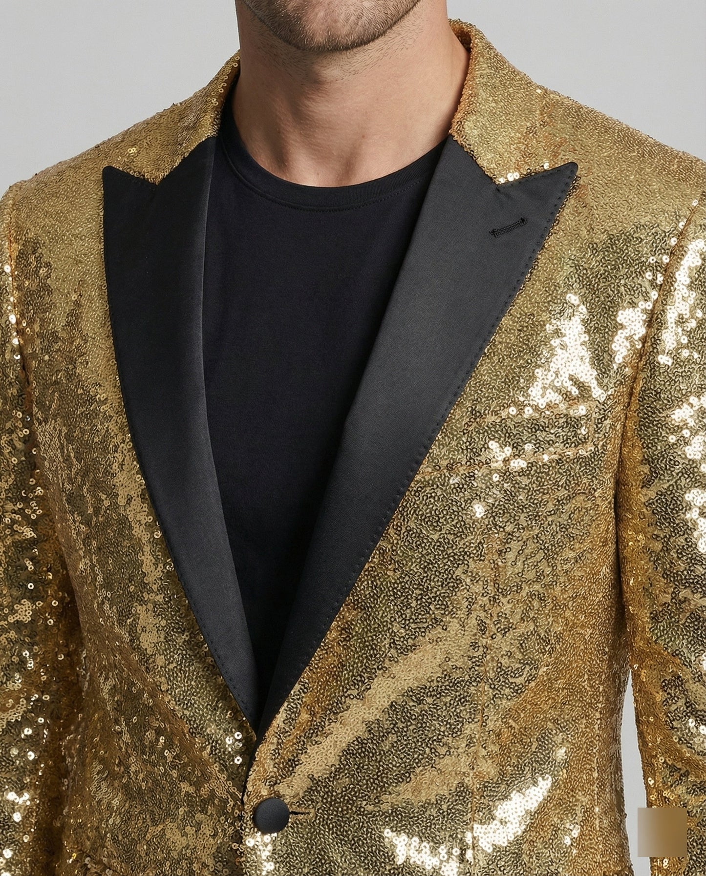 Blazer Uomo Paillettes Elegante Slim Fit