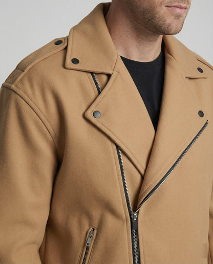 Gilet Uomo in Pelle Stile Biker