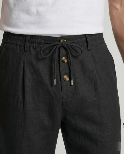 Pantaloni Uomo Lino Leggeri e Traspiranti