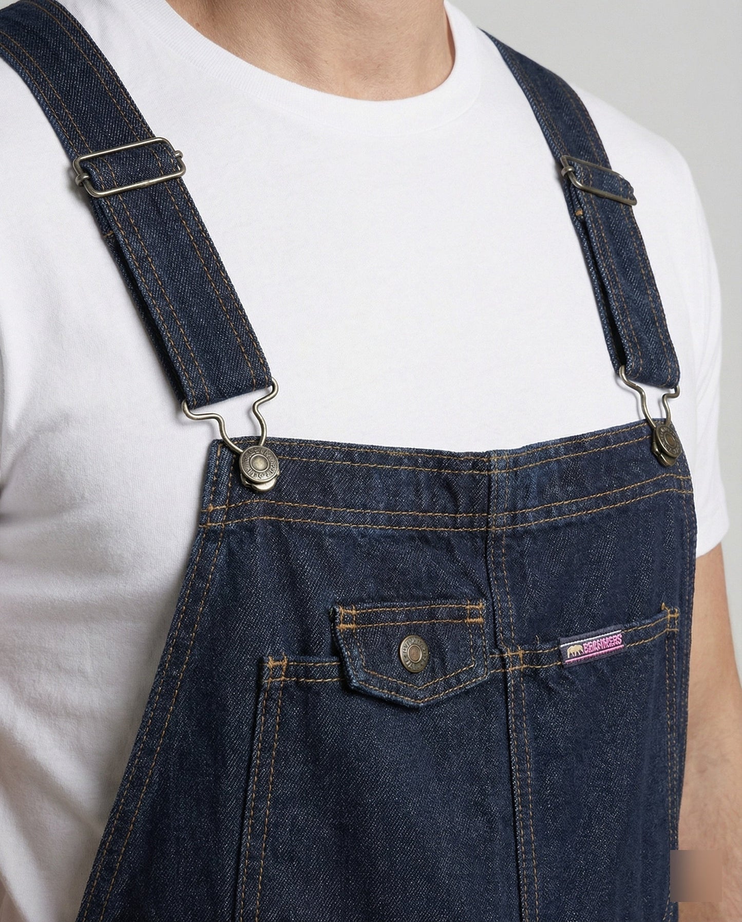 Salopette Uomo Jeans Denim Regular