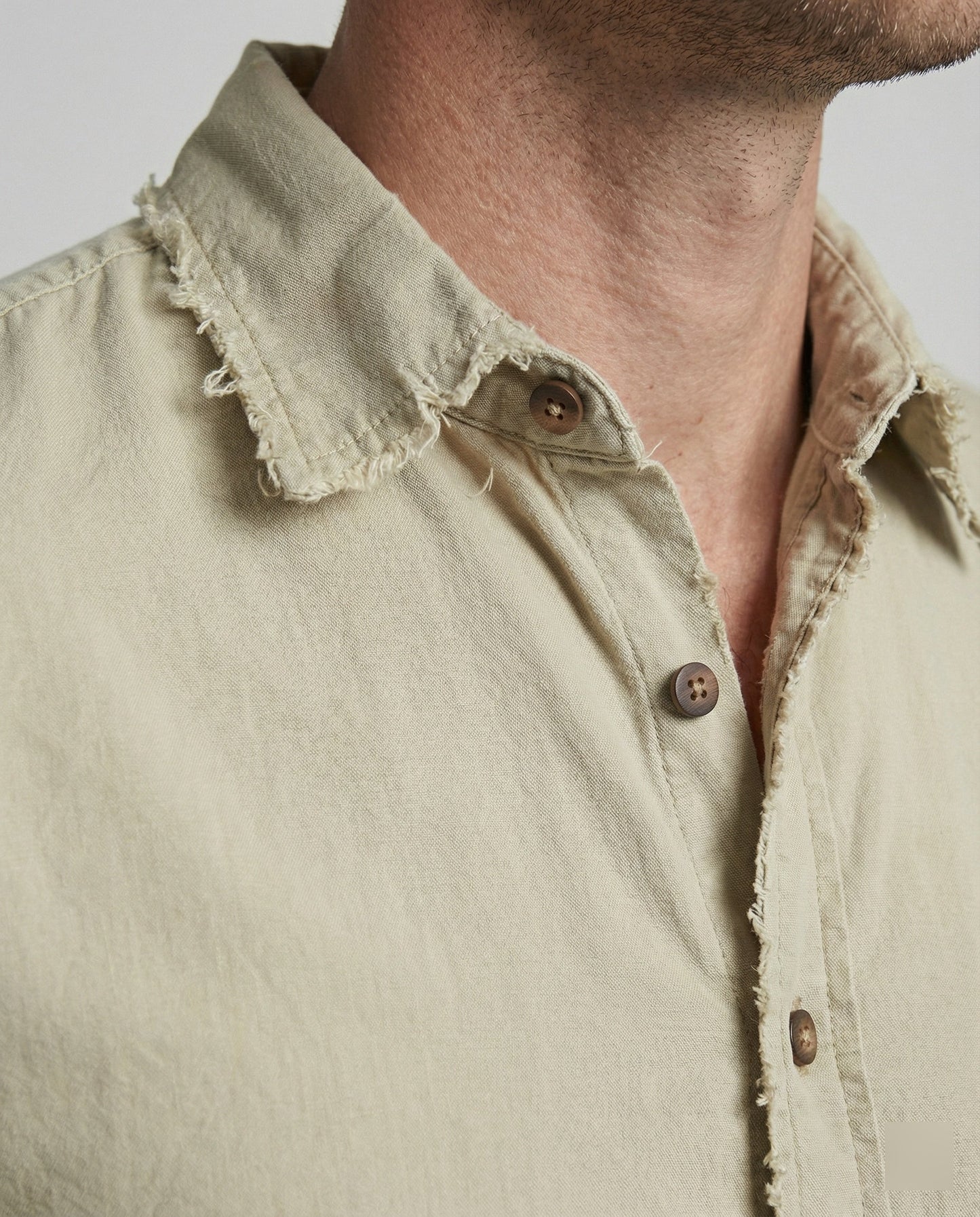 Camicia Uomo Casual Bottoni Fondo Asimmetrico