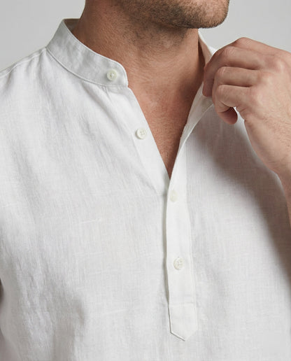 Camicia Uomo Lino Collo Classico