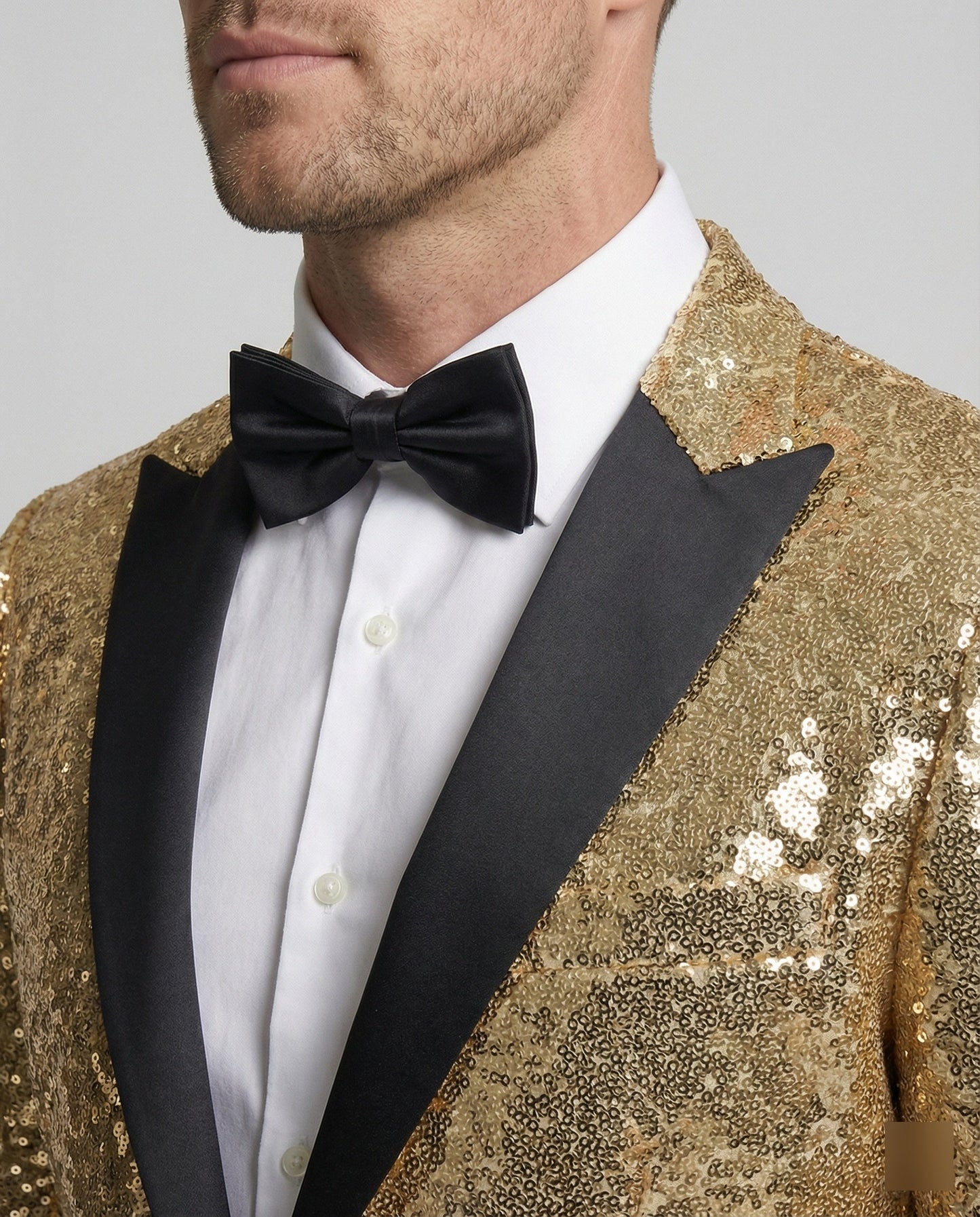 Blazer Uomo Paillettes Lucido Slim Fit