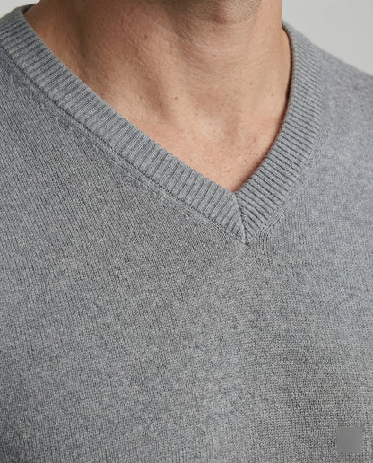 Maglione Uomo in Maglia Sottile Scollo a V