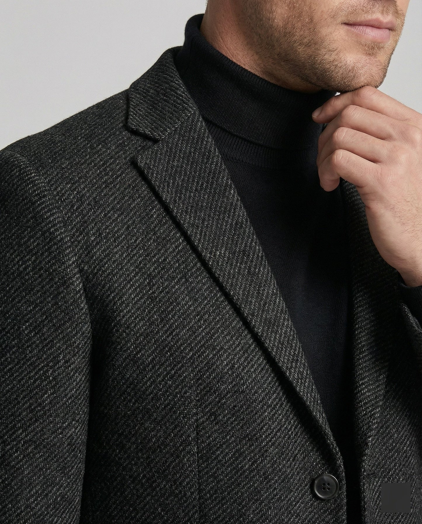 Giacca Uomo in Tweed Slim Fit Due Bottoni