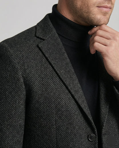 Giacca Uomo in Tweed Slim Fit Due Bottoni