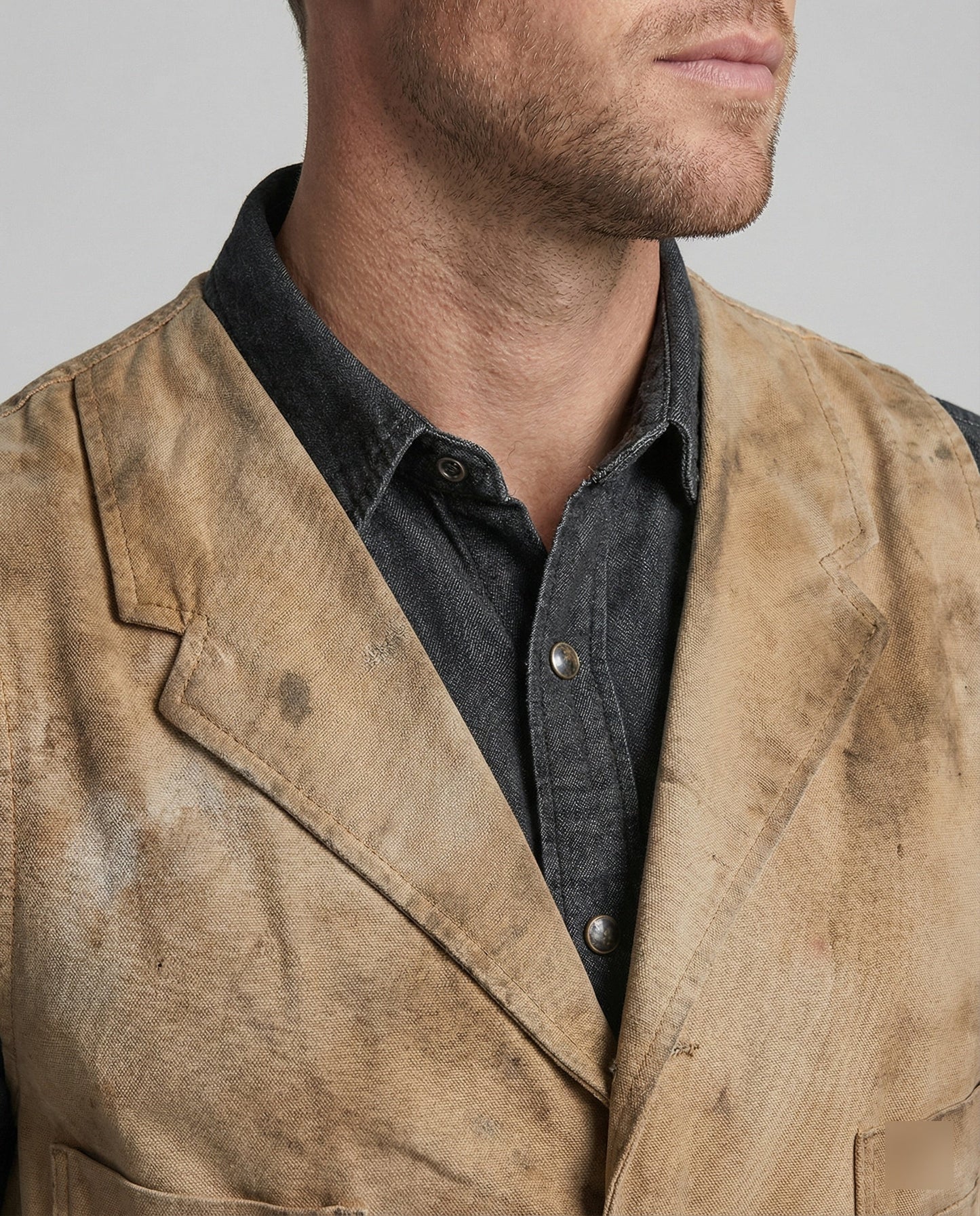 Gilet Moto Uomo in Pelle Stile Biker