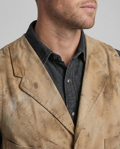 Gilet Moto Uomo in Pelle Stile Biker
