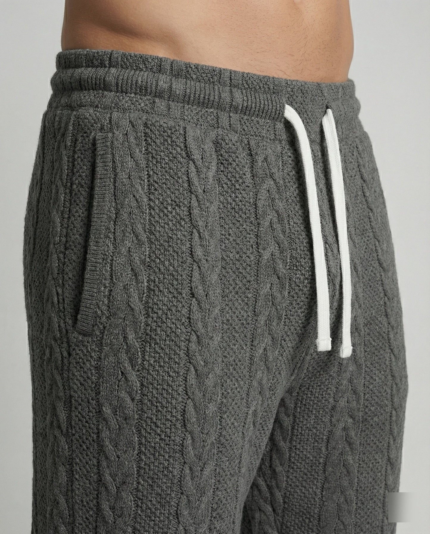 Pantaloni Uomo Tempo Libero Elastico Vita Comoda