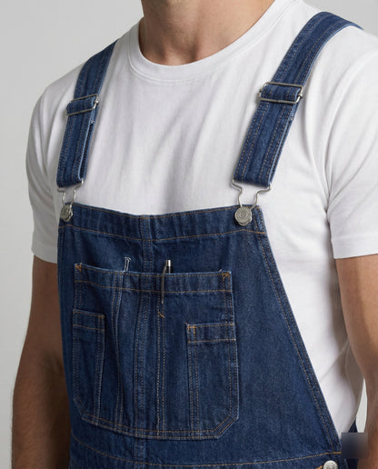 Salopette Uomo Jeans Gamba Dritta