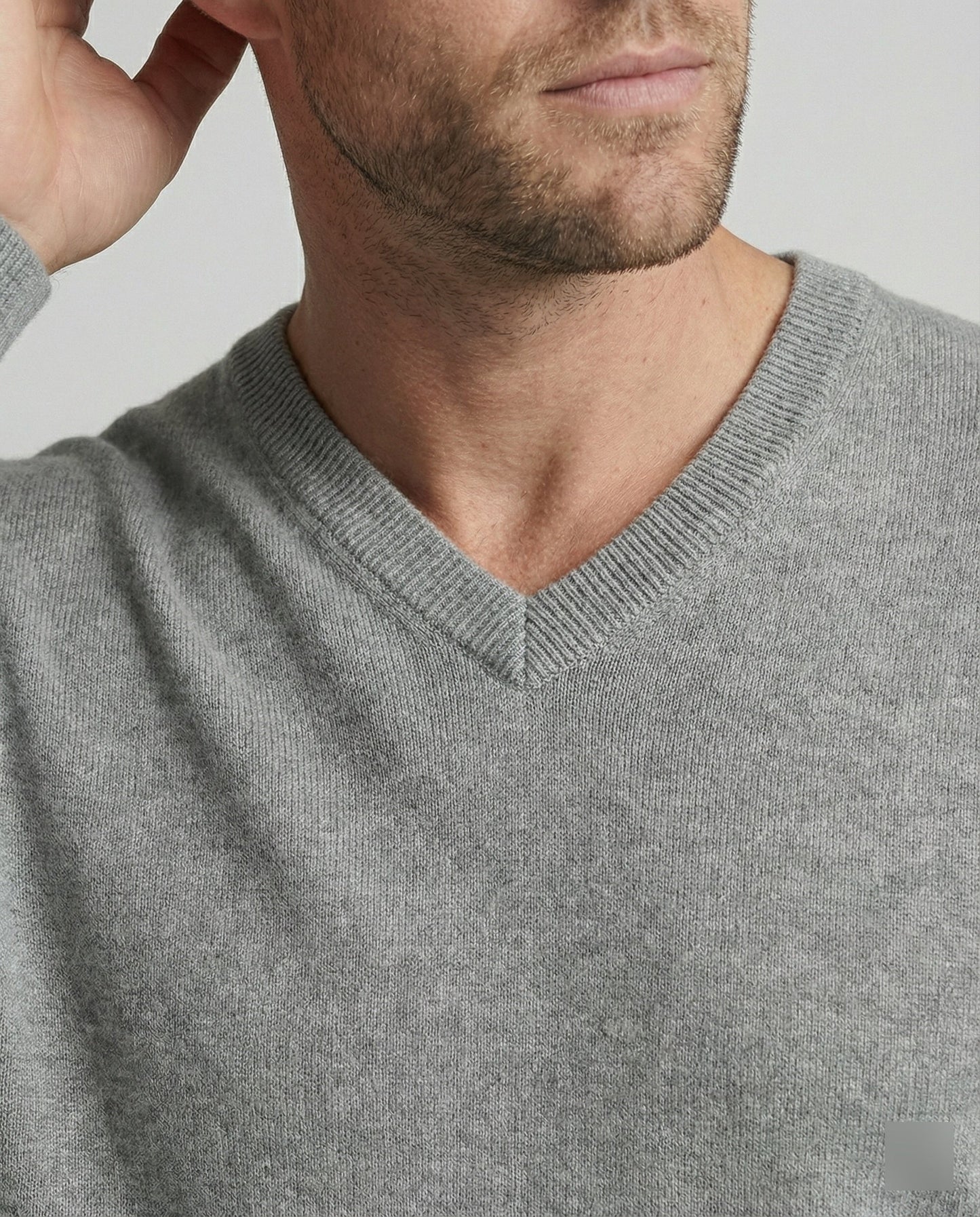 Maglione Uomo Cotone Scollo a V