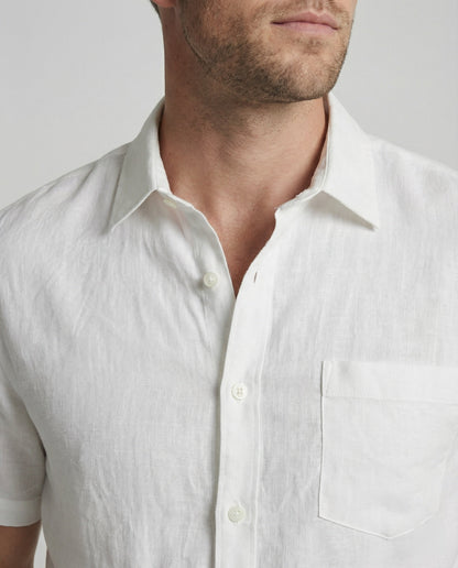 Camicia Uomo Manica Corta Cotone Stampa Palme