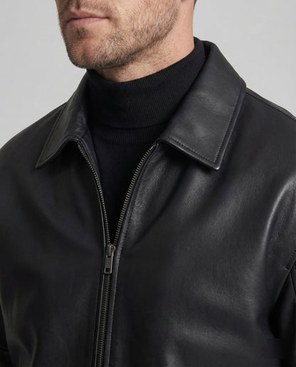 Giacca Uomo Effetto Pelle Stile Minimal