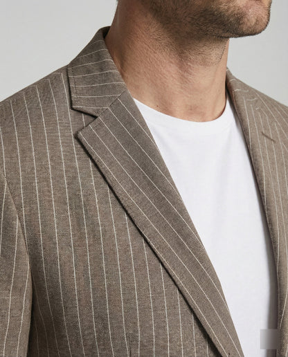 Giacca Uomo Slim Fit Spigata Estiva
