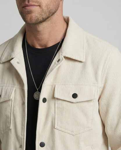 Camicia Giacca Uomo con Bottoni a Pressione