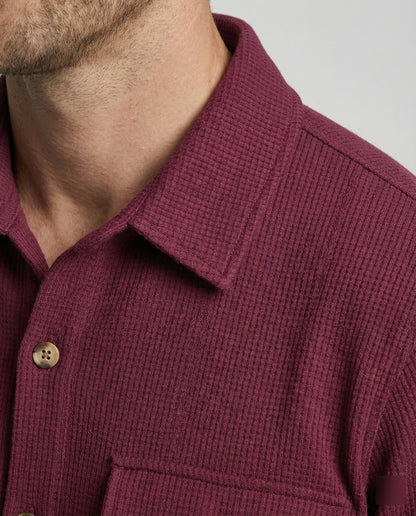 Camicia Uomo Manica Corta in Tessuto a Struttura
