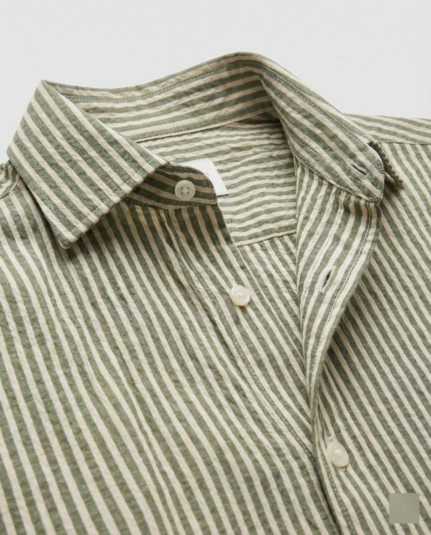 Camicia Uomo Seersucker Manica Lunga Regular Fit