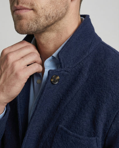Cardigan Uomo Elegante Maglia Scollo Aperto Taglio Comodo