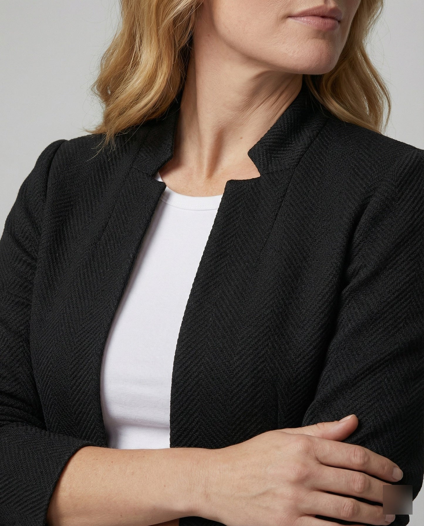 Blazer Donna Smanicato Motivo Pied de Poule Classico