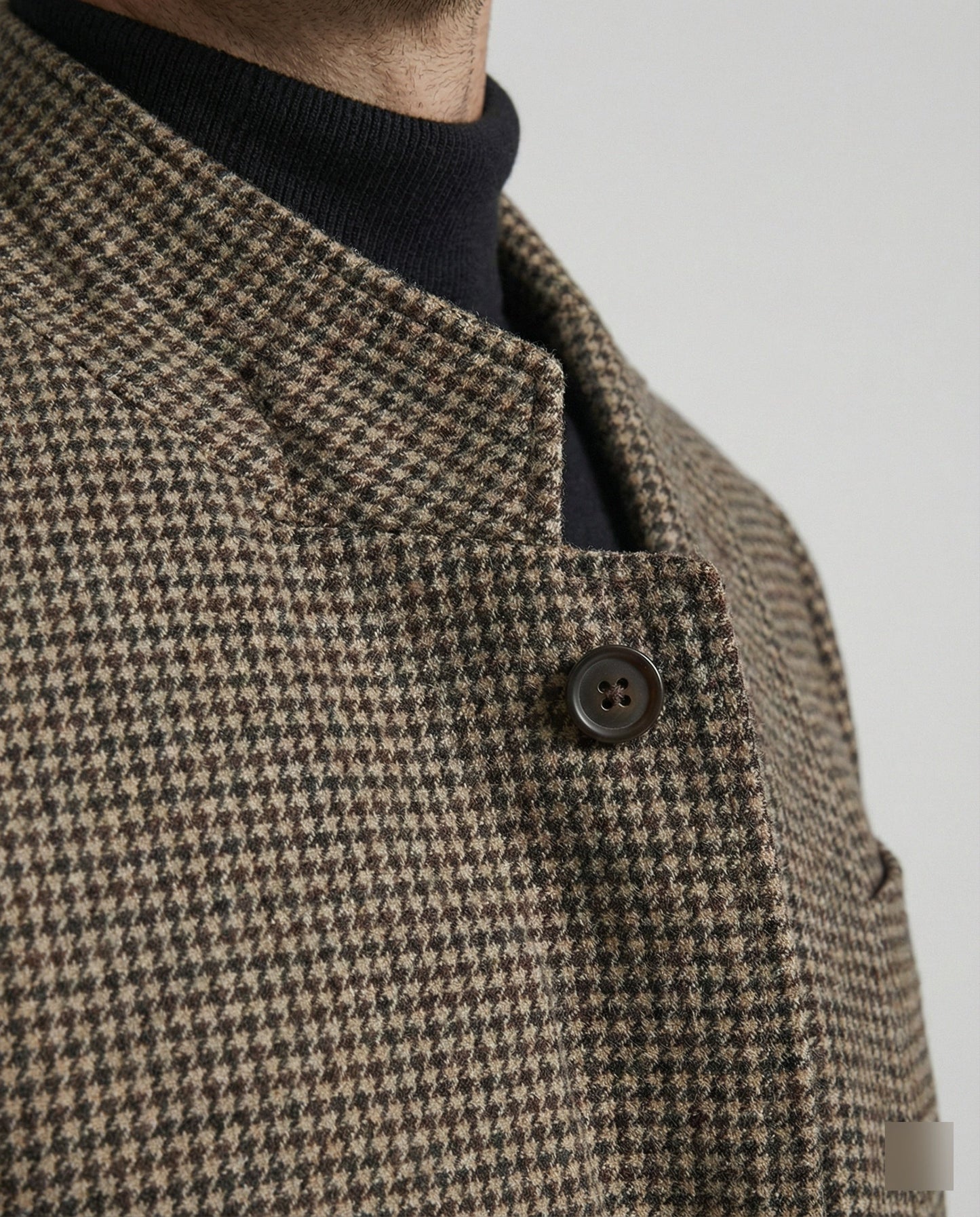 Giacca Uomo Glencheck con Revers Classico