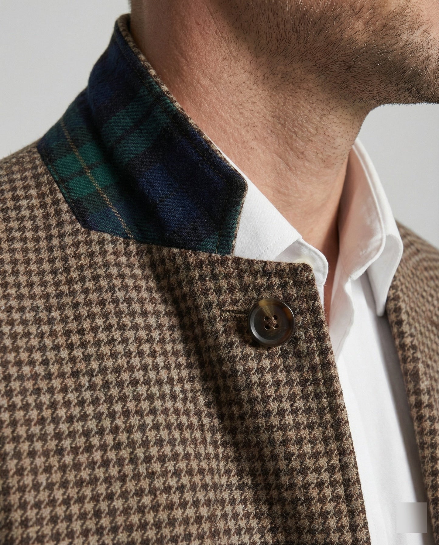Giacca Uomo Slim Fit Motivo Pied de Poule