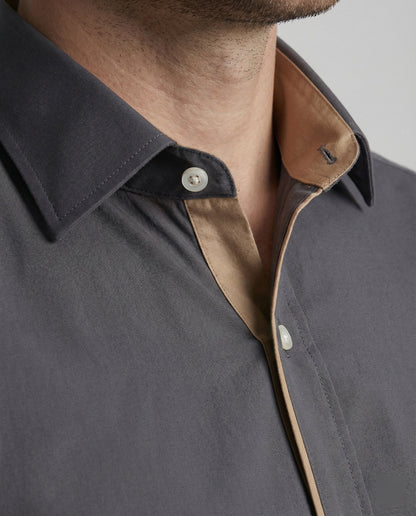 Camicia Uomo Classica Manica Lunga Autunnale